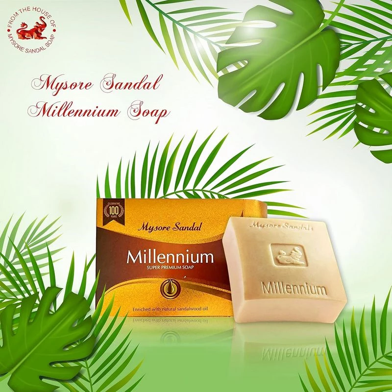 Mysore Sandal Millennium Super Premium Sandalwood Soap, 150 g-3.webp